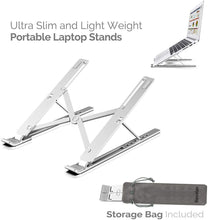 Load image into Gallery viewer, Ergonomic Laptop Stand - Adjustable Foldable Premium Aluminium Stand for upto 17 Inch Laptop