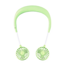 Load image into Gallery viewer, Portable Hanging Neck Sports Fan - Mini USB Portable Neckband With Rechargeable Battery Small Air Cooler Conditioner