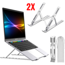 Load image into Gallery viewer, Ergonomic Laptop Stand - Adjustable Foldable Premium Aluminium Stand for upto 17 Inch Laptop
