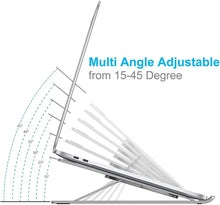 Load image into Gallery viewer, Ergonomic Laptop Stand - Adjustable Foldable Premium Aluminium Stand for upto 17 Inch Laptop
