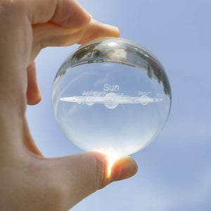 3D SOLAR SYSTEM CRYSTAL BALL